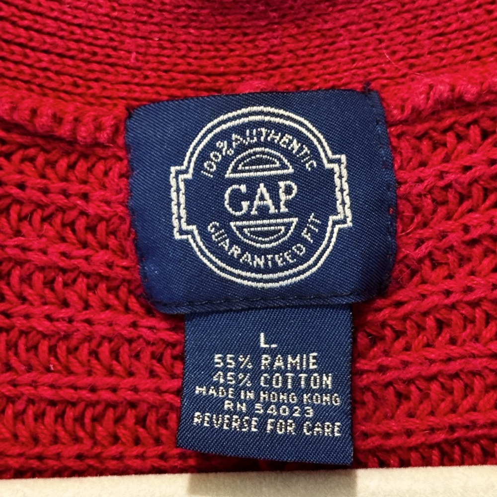 Vintage 80s GAP Ladies Cardigan, size L. Excellent condition!